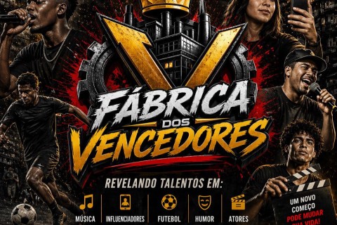 PROJETO “FÁBRICA DOS VENCEDORES” PROMETE TRANSFORMAR VIDAS E REVELAR TALENTOS EM TODO O BRASIL